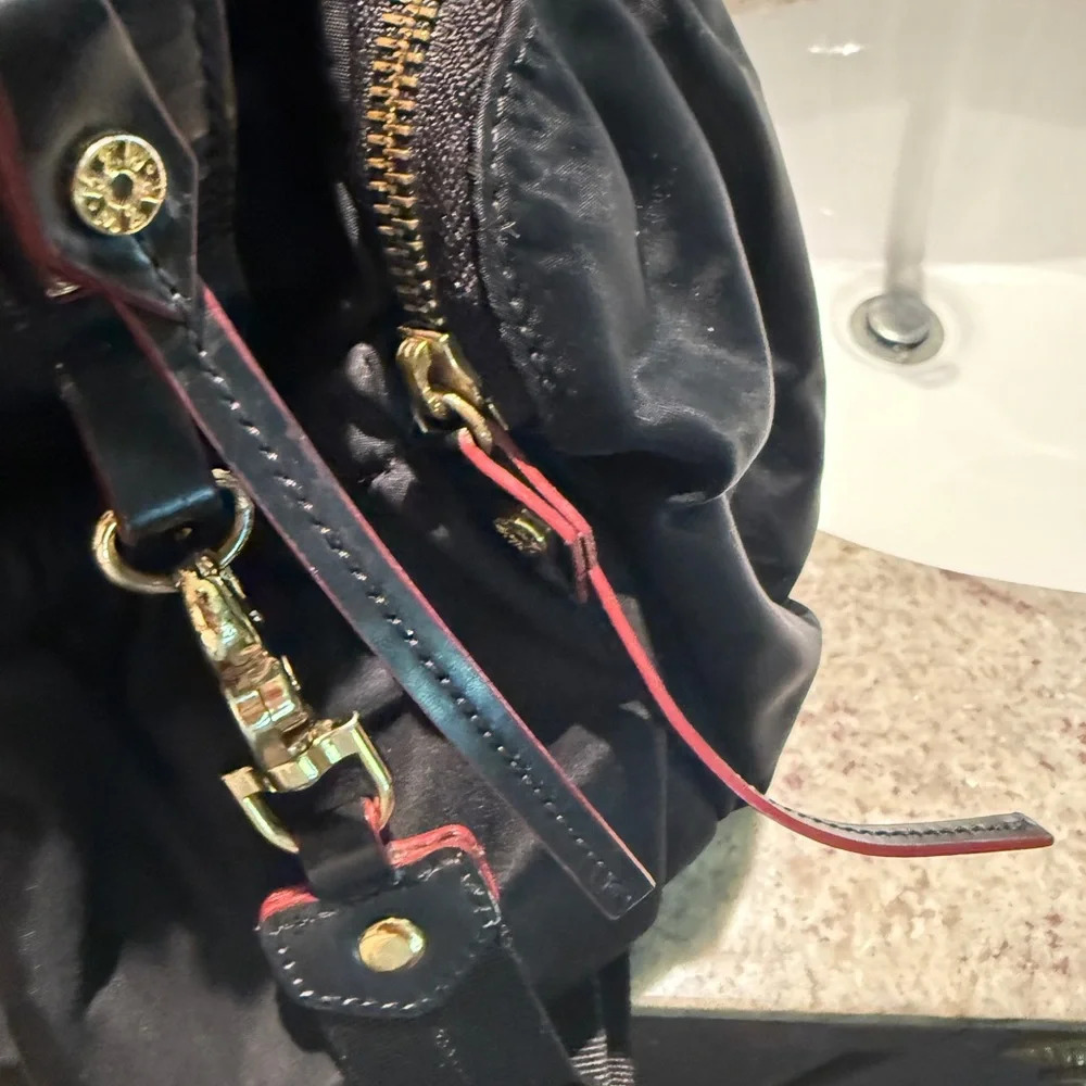 MZ Wallace Black Women's Bag Red interior and slight red trim - Picture 8 of 11